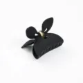 Molletta per capelli a farfalla opaca nera, accessori per capelli medi eleganti donna. - Nero