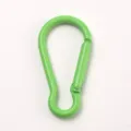 Grüner Karabinerhaken aus Aluminium, robuster Federhaken für Rucksack und Outdoor. - Grün