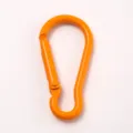 Oranger Metall Karabinerhaken fuer Outdoor Camping Rucksack Zubehoer Werkzeug 1Stk - Orange