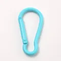Hellblaue Aluminium Legierung herzförmiger Karabiner Schlüsselhaken für Rucksack Clip - Seeblau
