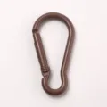 Herzförmiger Karabiner, brauner Schnapphaken für Rucksäcke, Outdoor-Zubehör und Zubehörteile. - Braun