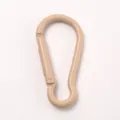 Beige Aluminium Karabiner Federhaken, Langlebiges Outdoor Tasche Zubehör Clip - Hellbraun