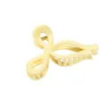 Elegant light yellow bow hair claw clip for women, cute and stylish hair styling accessory. - 11x6.5x5cm / Milky Yellow