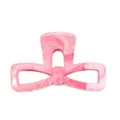 Dettaglio molletta per capelli fiocco marmo rosa, elegante forcina resina, accessorio vintage - Rosa