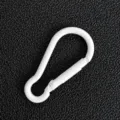 Weißer Legierung Karabiner Schlüsselanhänger Variante, kompakter Kürbis Anhänger für DIY Taschen. - Weiß