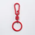 Roter lackierter Metall Federring Schlüsselanhänger Karabiner Tasche Anhänger DIY Schmuck - Rot