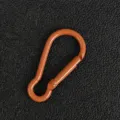 Orangefarbener Karabiner Haken Schlüsselanhänger DIY Schmuck Tasche Zubehör Teil Neu - Braun