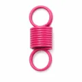 Pink metal spring double ring connector DIY jewelry making accessory split ring clasp item - Rose Red - Double Spring Ring