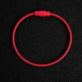 Roter beschichteter Metall-Drahtschluesselring DIY Taschenanhaenger Schluesselanhaenger - Rot
