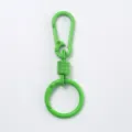 Porte-clés mousqueton à ressort en métal vert pour breloques de sac DIY accessoires - Vert