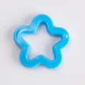 Blauer Acryl Stern Anhänger für DIY Schlüsselanhänger Schmuck Taschen Zubehör Basteln - Blau - Massiver Fünfeckiger Stern