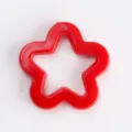 Red acrylic star pendant charm for DIY jewelry crafting, bag accessories, and keychain making. - Red - Solid Five-Pointed Star