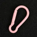 Pink alloy gourd shaped carabiner keychain DIY accessory bag charm hook pendant hardware. - Light Pink