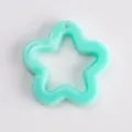 Light green acrylic star charm pendant, DIY keychain toy bag accessory craft supply. - Mint Green - Solid Five-Pointed Star