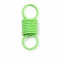 Green painted spring connector dual ring DIY jewelry making craft component clasp accessory - Green - Double Spring Ring