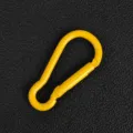 Yellow alloy gourd shaped carabiner keychain DIY jewelry accessories bag charm pendant - Yellow