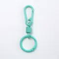 Mousqueton porte-clés en métal turquoise avec anneau à ressort, accessoire de sac DIY durable. - Vert menthe