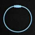 Anello portachiavi in filo metallico azzurro chiaro accessorio fai da te variante - Blu Chiaro