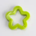Green acrylic star shape DIY charm pendant accessory for jewelry making and craft projects - Fruit Green - Solid Five-Pointed Star