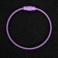 Anello portachiavi in cavo di metallo viola, accessorio fai da te per fai-da-te resistente. - Viola
