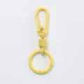 Porte-clés ressort en métal jaune mousqueton anneau pour accessoires de sac DIY. - Light jaune