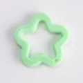 Green star acrylic DIY accessory pendant variant, smooth surface, lightweight and durable. - Milky Green - Solid Five-Pointed Star