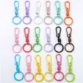Porte-clés à ressort en métal coloré, mousquetons vibrants pour sacs et bijoux faits maison. - Multicolore