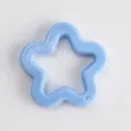 Light Blue Acrylic Five-Pointed Star Pendant For DIY Jewelry Bag Accessory Variant - Cream Blue - Solid Five-Pointed Star