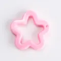Pink acrylic hollow star pendant DIY keychain charm cute bag accessory craft supply 1pc - Light Pink - Solid Five-Pointed Star