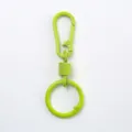 Porte-clés mousqueton à ressort en métal vert, accessoire de sac DIY multifonction SKU - Vert Fruit