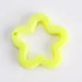 Acrylic yellow star charm DIY pendant for keychain bag accessory jewelry making parts - Light Yellow - Solid Five-Pointed Star