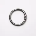 Anneau ressort en alliage de zinc 30mm mousqueton rond en métal pour porte-clés et sac - Métal canon