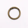 Anneau Ressort en Alliage de Zinc 30mm Mousqueton Rond en Métal pour Sacs et Accessoires Bijoux - Bronze