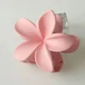 Molletta per capelli plumeria rosa finitura opaca carino accessorio per styling capelli donna - Rosa