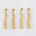Gouden roestvrijstalen onregelmatige stick hanger DIY sieraden accessoire voor ketting oorbellen. - Onregelmatige Stok - Klein / 3.3x26.6mm / Goud