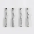 Roestvrij staal onregelmatige lange stick hanger DIY sieraden voor ketting oorbellen - Onregelmatige Stok - Klein / 3.3x26.6mm / Staalkleur