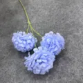 Artificial blue chrysanthemum flower head detail shot, perfect for wedding and home decor. - Light Blue