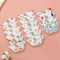 Soft cotton baby bibs set, waterproof feeding drool bibs for newborns and infants. - Random Boy 1 Pc