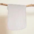 Asciugamano viso per neonati in cotone bianco, bavaglino morbido e molto assorbente. - 25*50 / Bianco