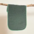 Reine Baumwollgaze Baby Waschlappen weiches Kleinkind Gesichtstuch in gruener Farbe - 25*50 / Graugrün