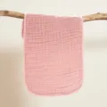Rosa 6-Lagen Baumwoll-Musselin Babytuch, ultrasaugfähiges Kleinkind Lätzchen und Waschlappen. - 25*50 / Reisrosa