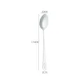 Stainless steel spoon with smiley face engraving, portable cutlery, 17.4cm long. - Smiley Face Dinner Spoon / Length approx 17.4cm Width approx 3.3cm