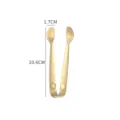 Stainless steel sugar tong gold ice cube lemon slice clip retro rose pattern bar tool - Gold