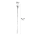 304 stainless steel long handle bar spoon, cocktail stirrer and coffee mixing spoon, durable. - Long 410 Style