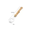 Natural bamboo handle beer bottle opener, portable kitchen metal opener 16.4cm long - L