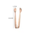Rose gold stainless steel sugar tongs with retro embossed rose pattern for ice cubes. - Rose Gold