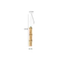 Natural bamboo handle cheese knife stainless steel butter spreader with dimensions - High-End Cheese Cutter