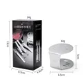304 stainless steel fruit fork set with holder, food grade durable dessert forks for home use. - High-End Silver Stand + Color Box