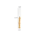 Stainless steel cheese knife with natural bamboo handle, compact size for kitchen use. - High-End Small Spatula