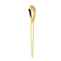 Gold 304 Stainless Steel Coffee Spoon Small Stirring Spoon for Dessert and Ice Cream - Gold Spoon